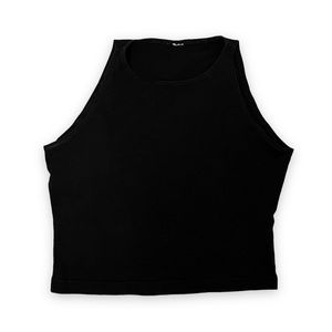 American Apparel Black Crop Top Small